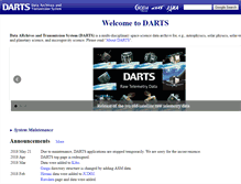 Tablet Screenshot of darts.isas.jaxa.jp